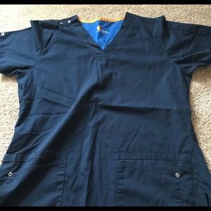 GForce Carhartt scrub top. Navy blue